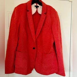 Tommy Hilfiger Red Cotton Blazer
